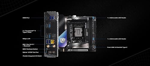 ASRock Intel Core Ultra Z890 LGA1851 RL-ILM Mini ITX Carte mère Phantom Gaming Z890i Nova WiFi 7 DDR5 9466 MHz 128 Go - 5