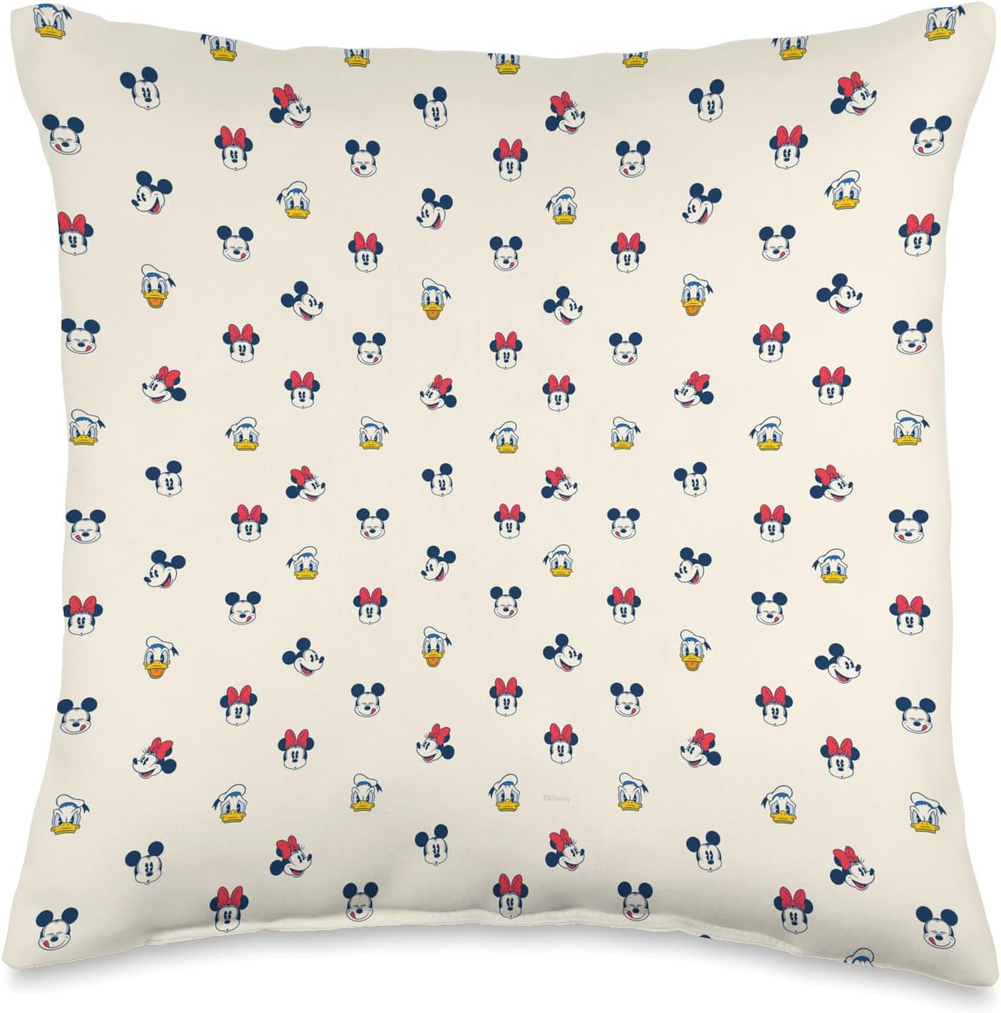 Disney Mickey and Friends Donald and Minnie Print Throw Pillow