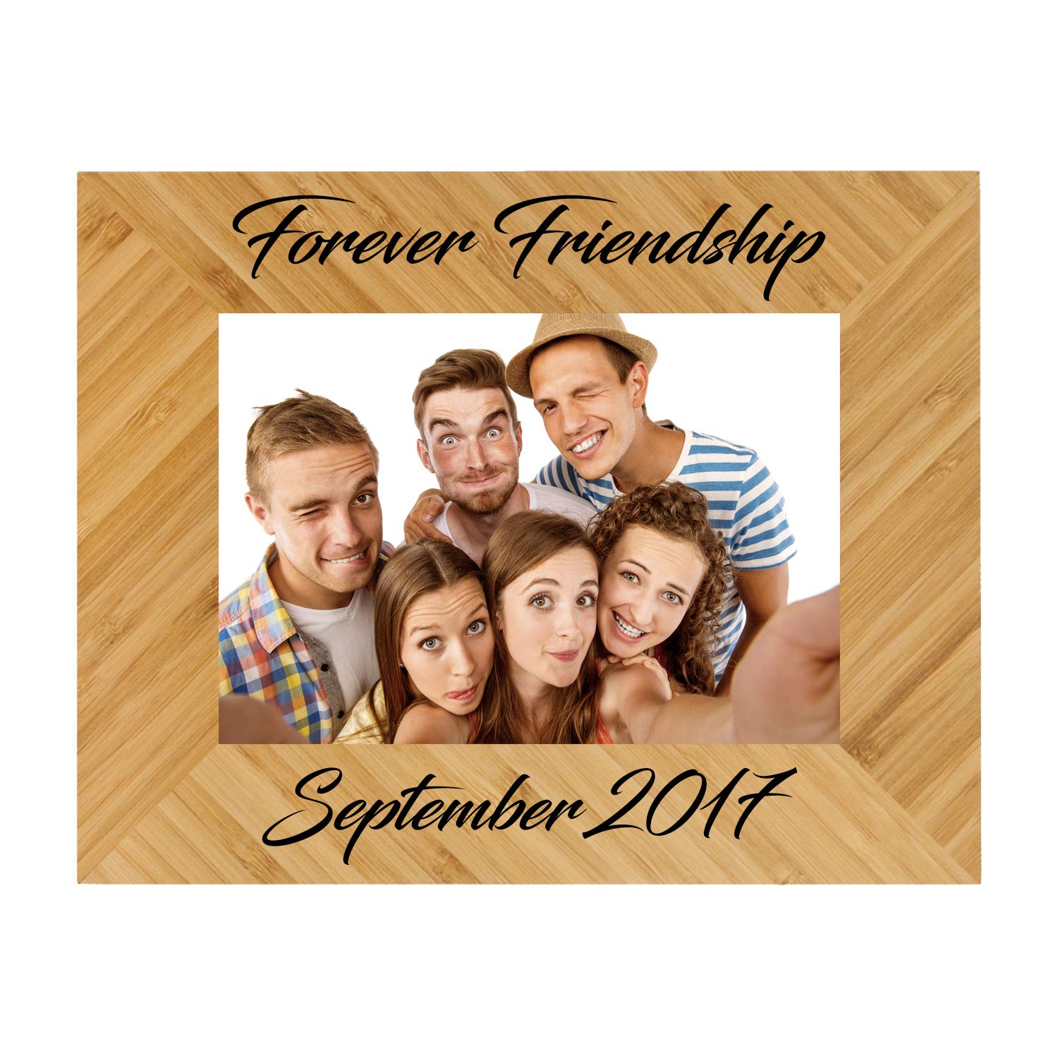 Sofia's Findings Personalized - Custom Engraved Wooden Picture Frame | Personalized Bamboo Picture F