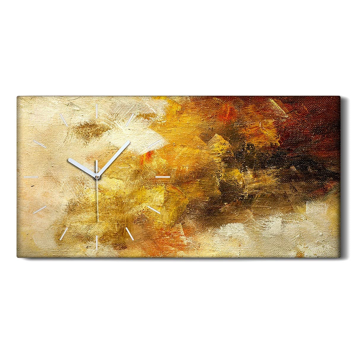 Horloge sur Toile Silencieuse sans Tic-Tac pour un Sommeil Paisible en Chambre