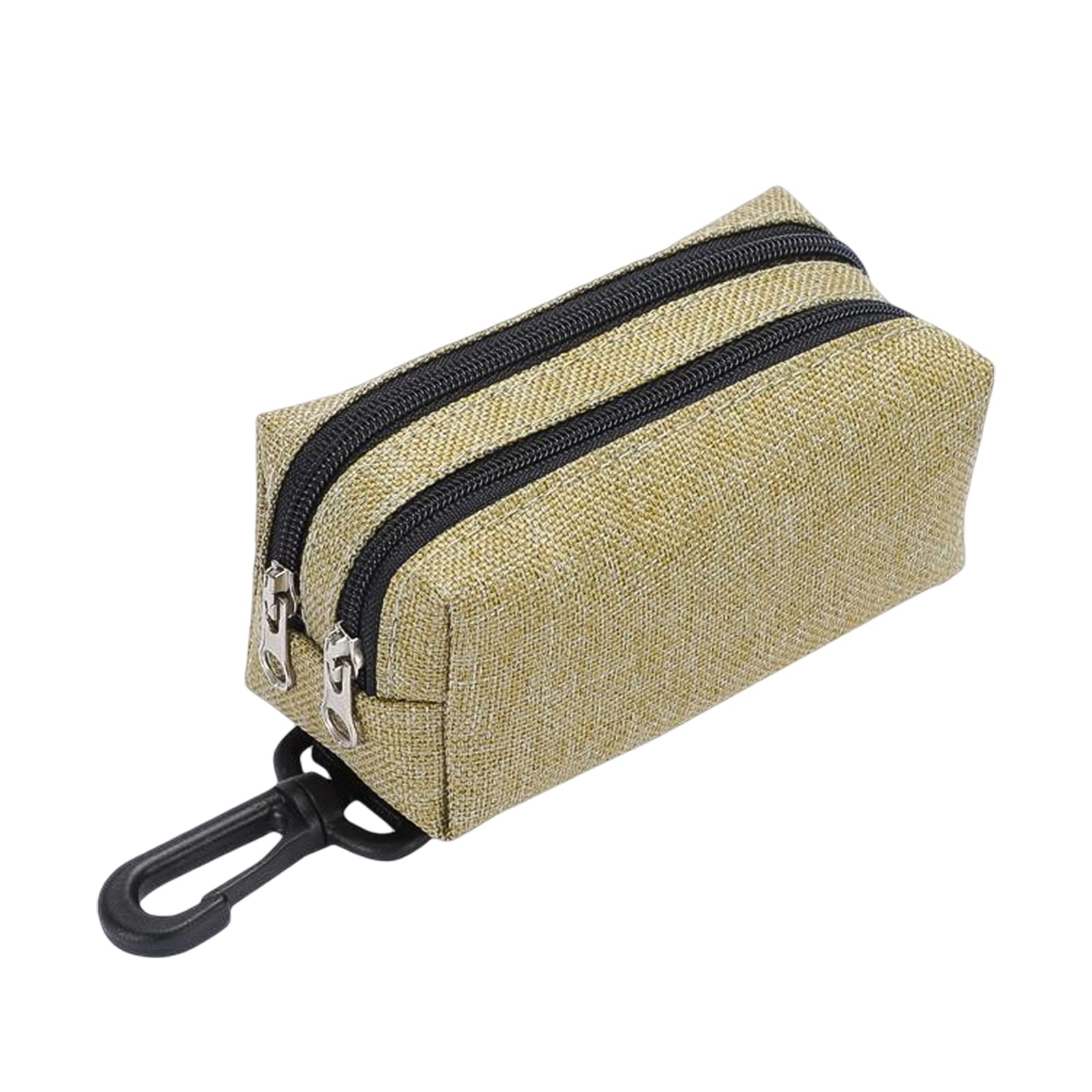 PETCUTE Dispensador Bolsas de Perro,Soporte para Bolsas De Caca De Perro,Duradero Dispensador de Bolsas de Desechos para Perros con 2 Cremalleras,tela Oxford,Dispensador Bolsas Perro con Gancho