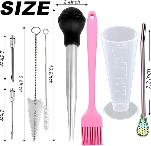 Miniatura 2 de Turquía Baster Jeringa Turquía Inyector Cocina Condimento Bomba de Calidad Comercial Pato Asado Pavo Crema Bomba