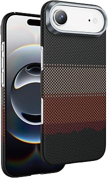 CONSTRAIN - iPhone 17 Air ile uyumlu Apple K l f Magsafe ile uyumlu  arj  zellikli Ultra Slim Aramid Karbon Fiber Kevlar Kapak - G n I