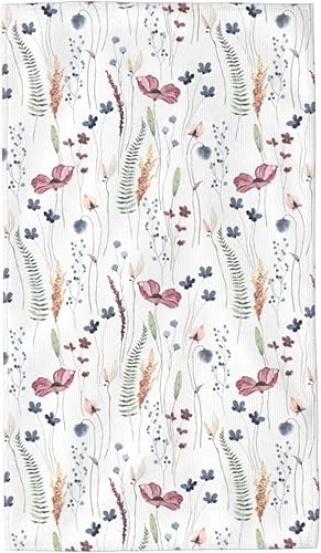 Toalla de mano de flores, hermosas toallas de microfibra floral, toalla de baño suave, absorbente, multiusos, para baño, hotel, gimnasio y spa,