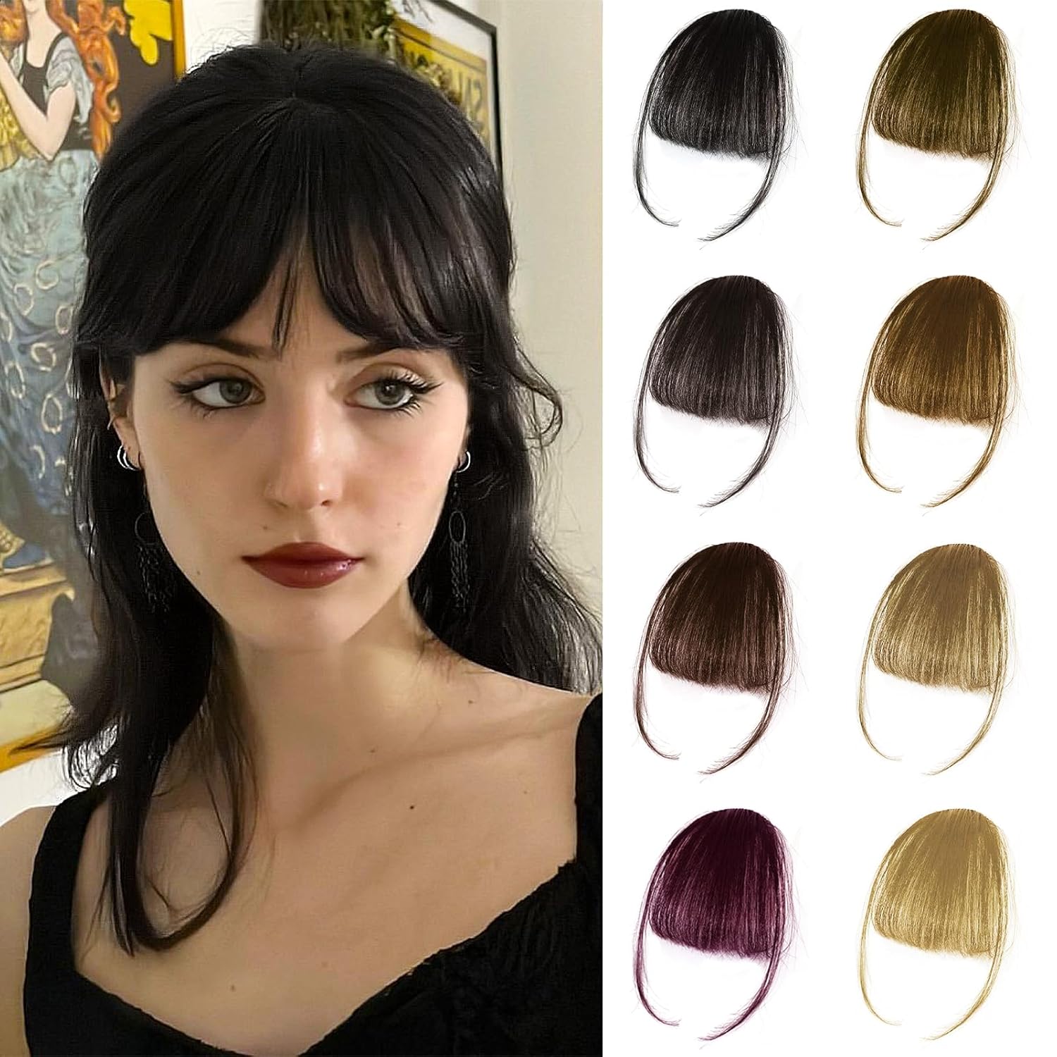 Tender Epoch Clip in Bangs 100 Real Human Hair Wispy
