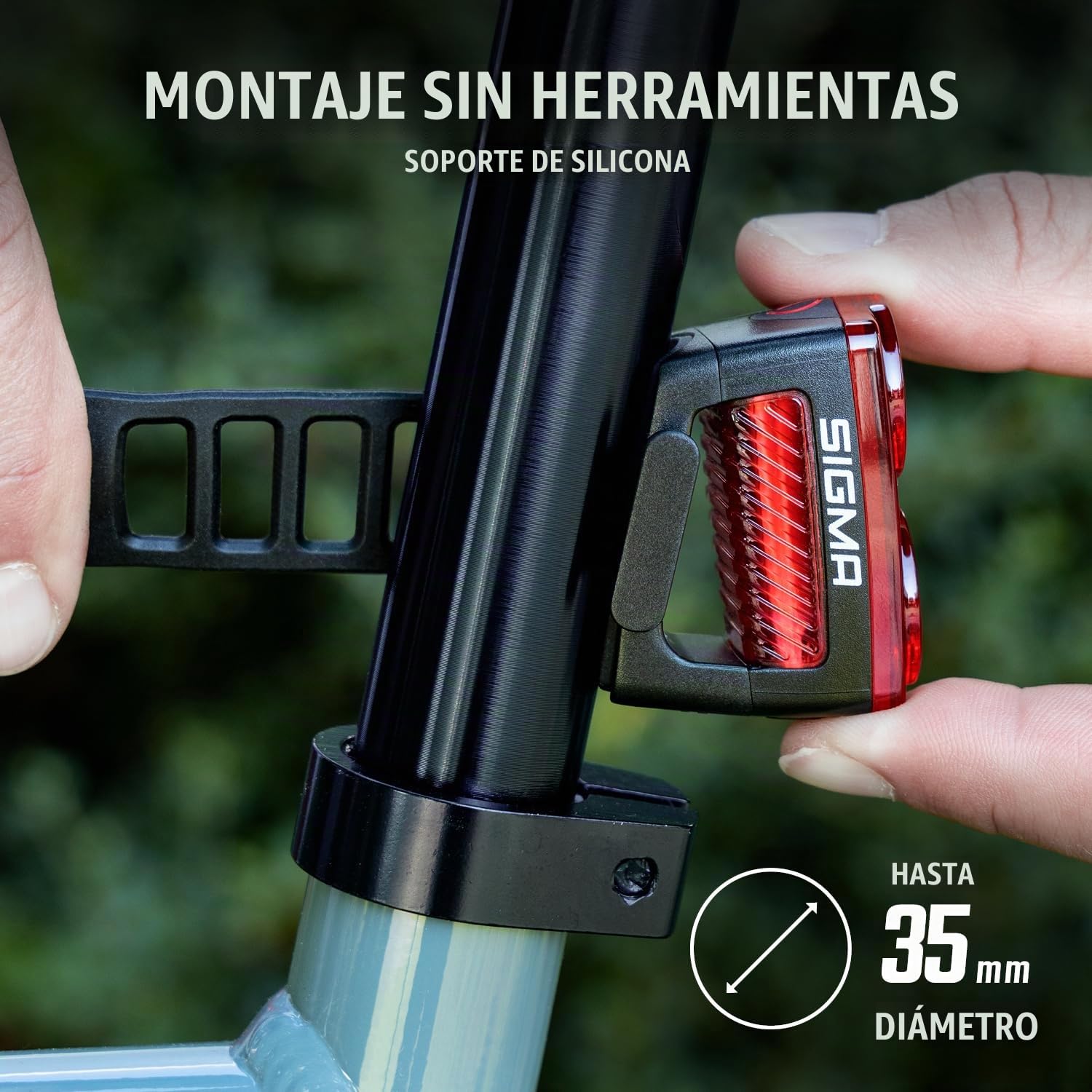 Sigma Buster 1600 / RL 150 Set | Luz LED Delantera y Trasera | 1600 Lumen y 150 Lumen | Luces Delantera y Trasera Recargables con Seis Modos de luz