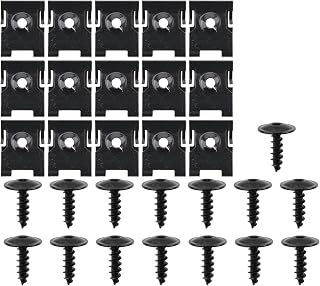 MOTOALL 15 Sets N90974701 Fender Bumper Cover Front Shield Grille Screw Bolt U Nut Kit Fit for Volkgswagon for Audi A3 A4 A5 A6 A7 Q3 Q5 Q7 S4 TT Golf