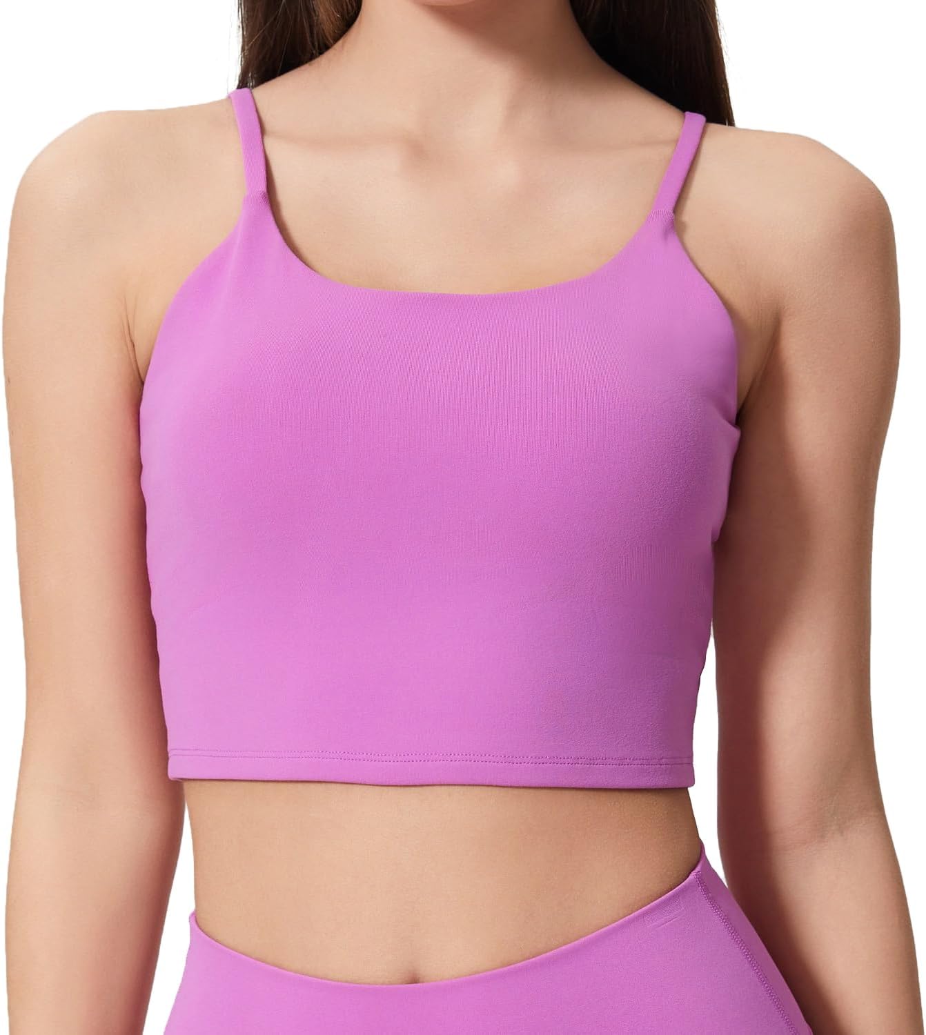 Women’s Strappy Stretch Sports Bra Longline Yoga...