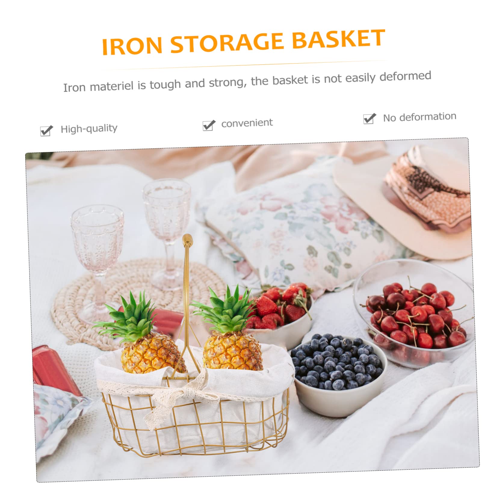 Cesta De Portátil Cesta De Flores De Mano Resistente y Ecológica Para Eventos