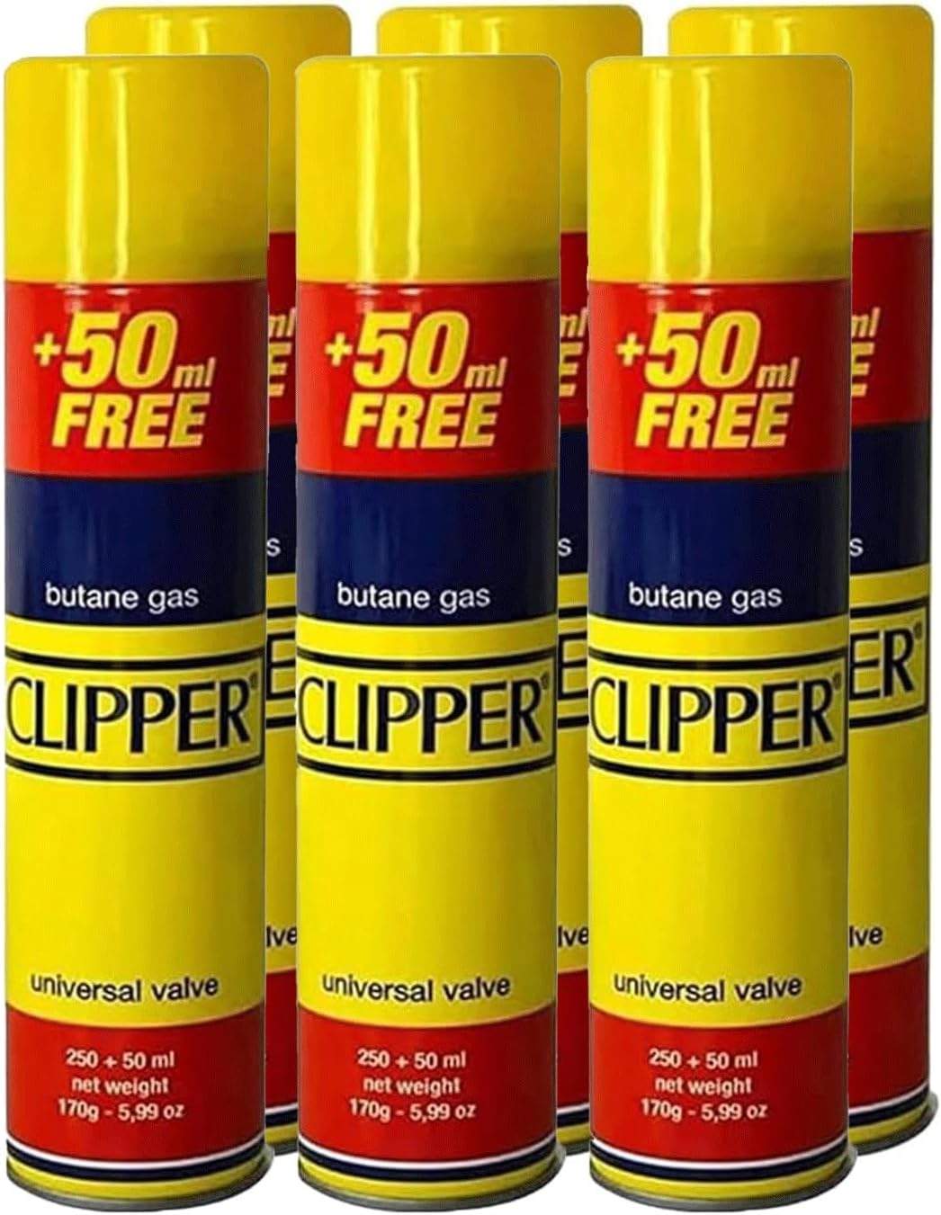 6 X Genuine CLIPPER GAS Universal Lighter Cooker Lighter CIG Lighter