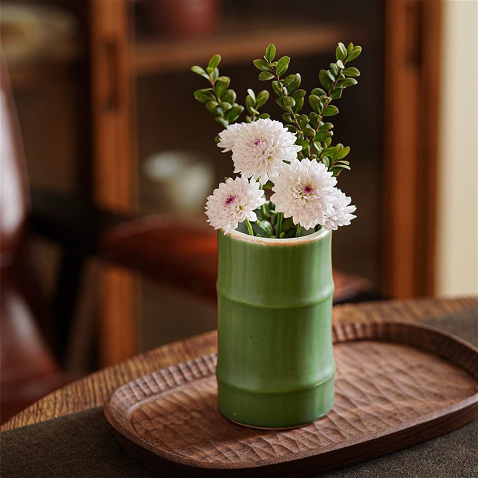 竹製フラワーベース 円筒形 竹製フラワーベース 円筒形