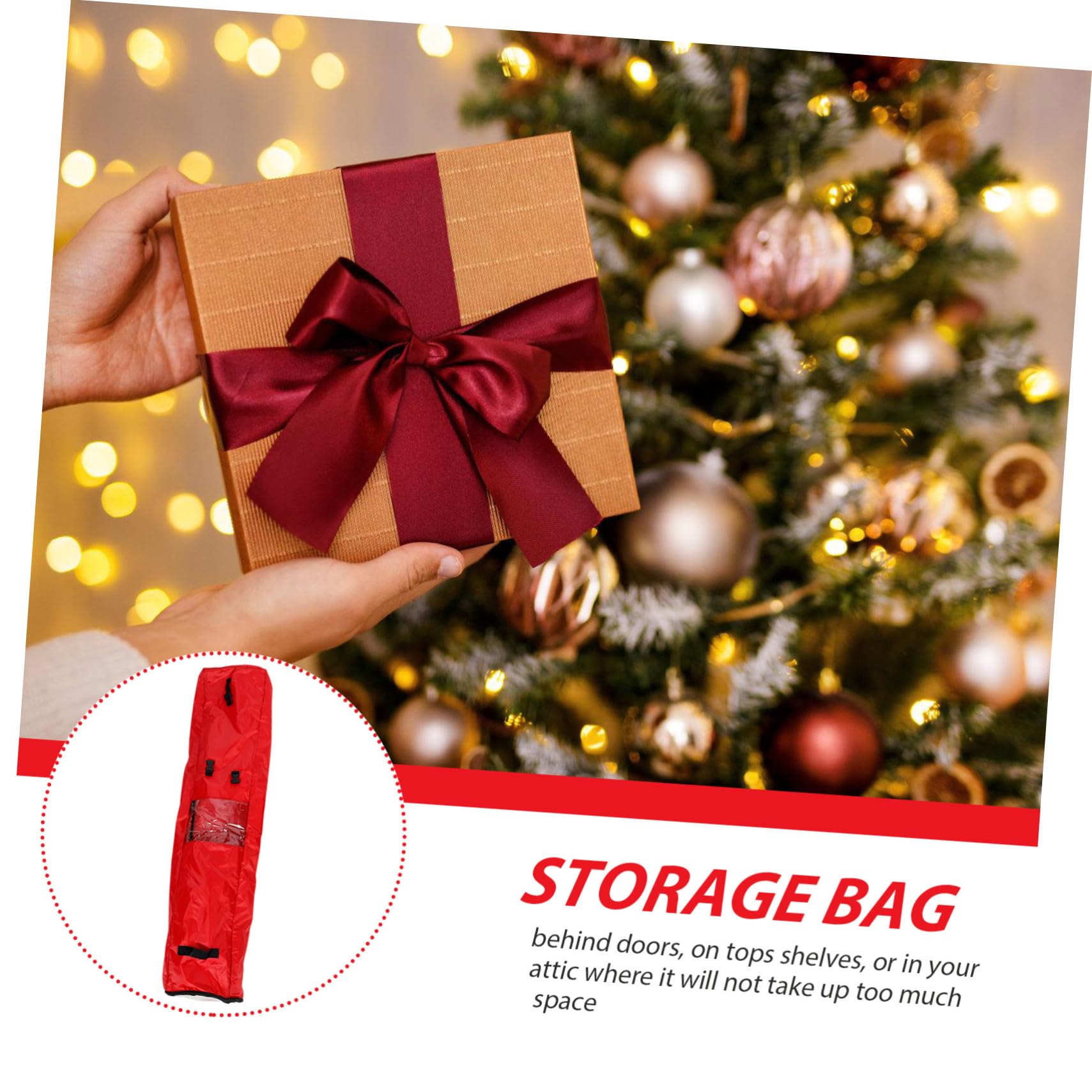 PRETYZOOM Geschenkpapier-aufbewahrungsbeutel Für Weihnachtspapier Papierrollenbehälter Mit Verstärktem Boden Reißfestes Material Mit Reißverschluss Abnehmbare Tasche Für Bänder Und Zubehör p