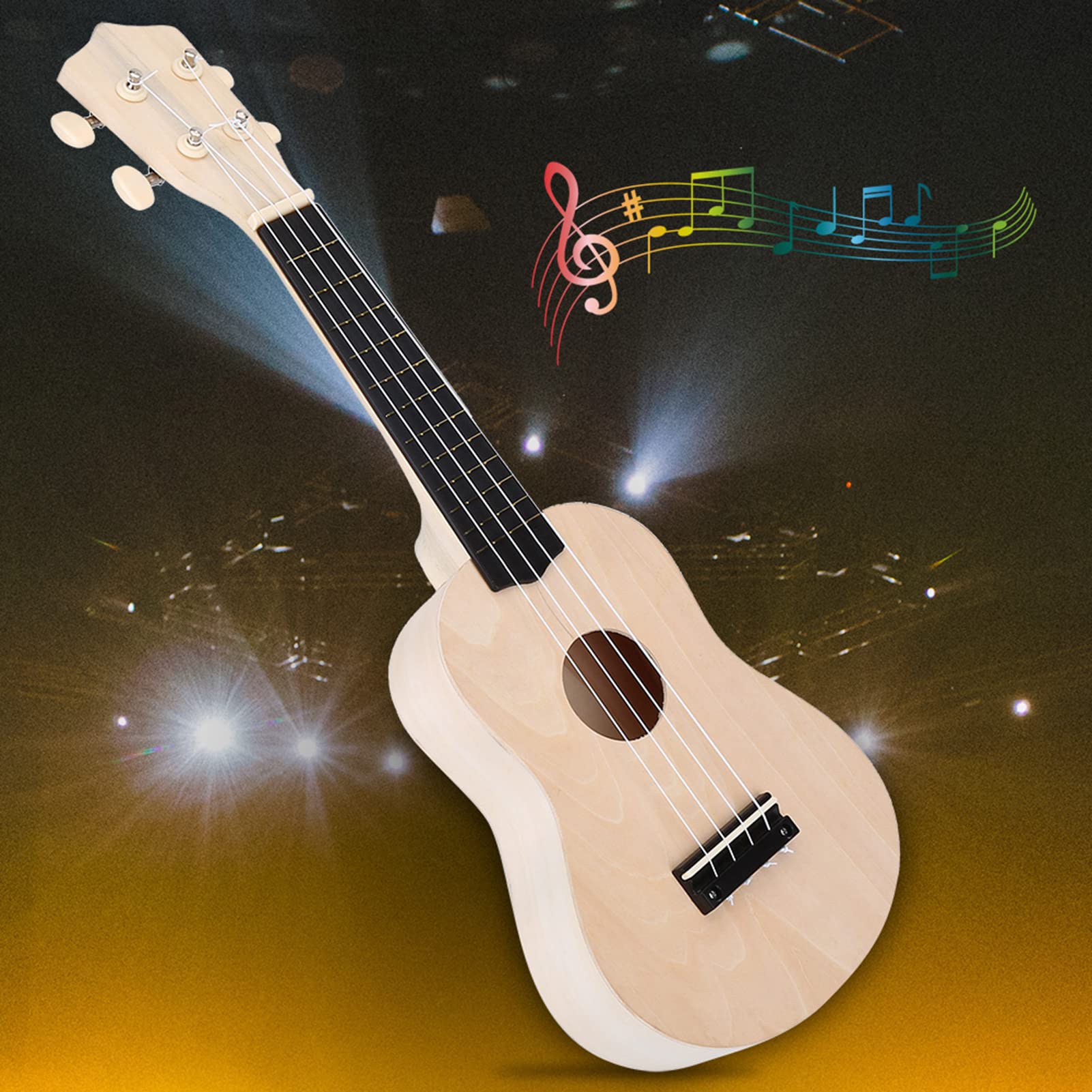 Kit De Ukulélé à Faire Soi-même Avec Outils (53,3 Cm) – Construisez Votre Propre Look De Ukulélé, Petite Guitare Hawaïenne En Bois, Cadeau Pour Enfants, Adultes, Débutants
