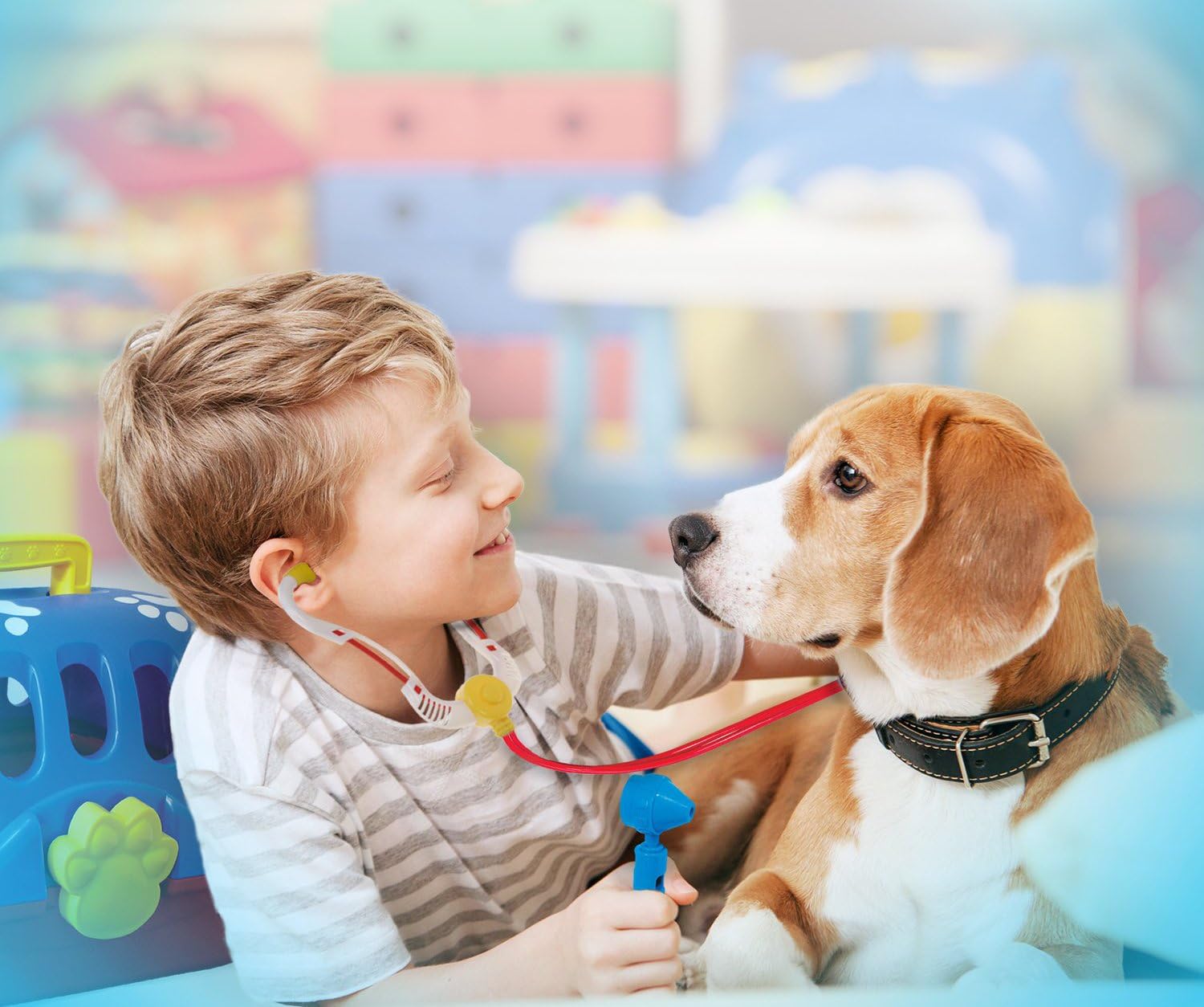 Kidzlane Deluxe Veterinarian Kit for Kids and Toddlers | Pretend Play Vet Set for Kids | Pet Vet Playset | Toy Pet Carrier for Little Girls and Boys