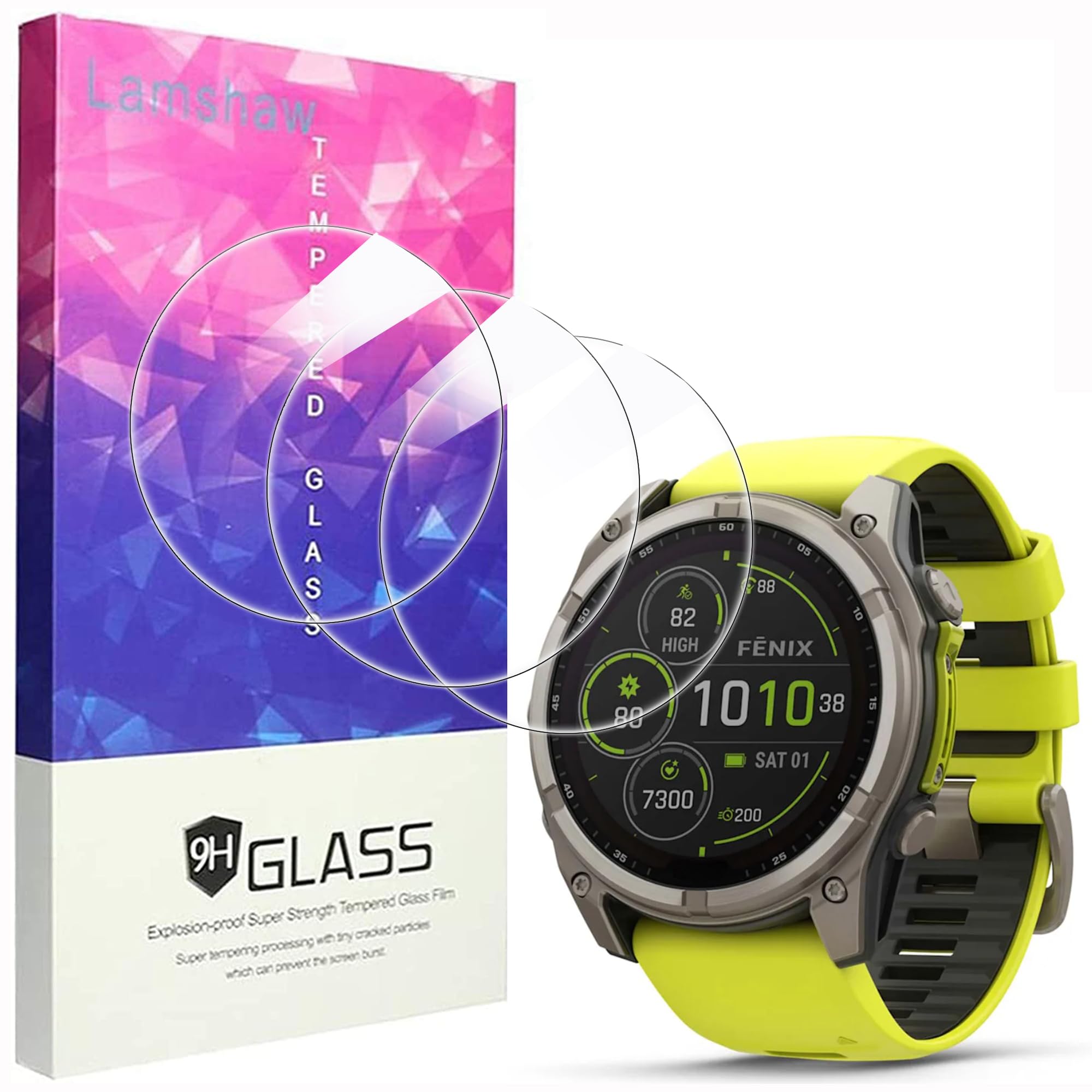 Amazon.co.jp: Lamshaw for Garmin Fenix 8 51mmスマートウォッチ 保護 