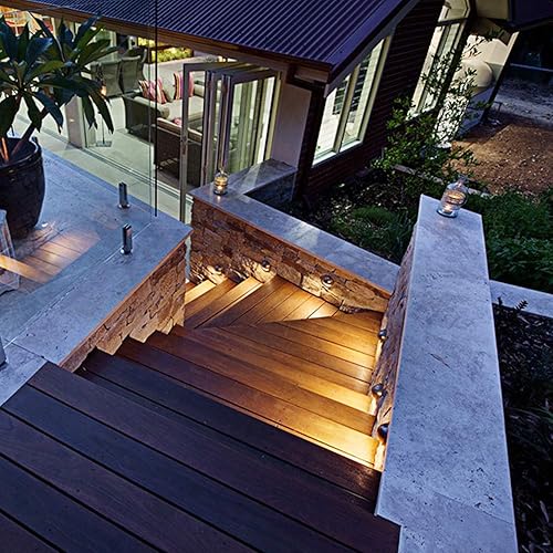 Miniatura 3 de Ledes de bajo voltaje a prueba de agua para escaleras IP65 F1.38" empotrables para tarimas de madera, patios, jardines, escalones, caminos, lámpara