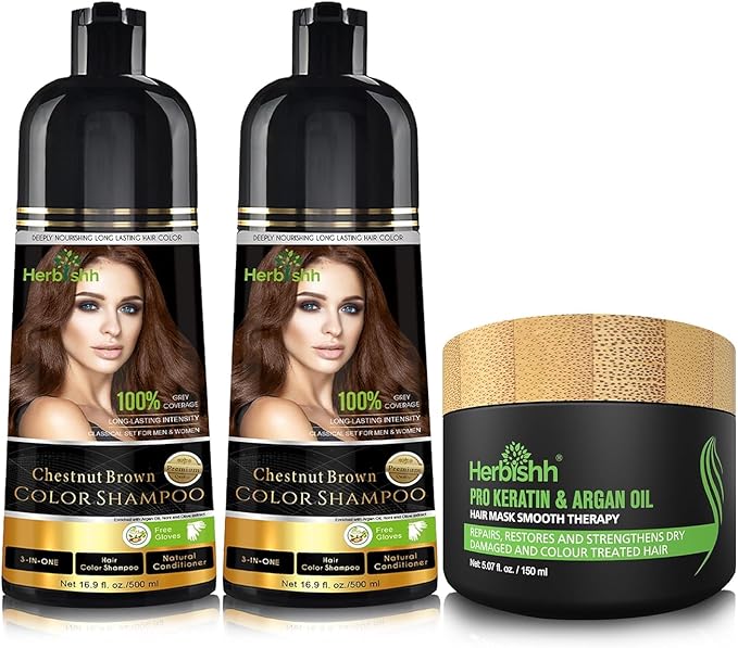 Shamp. Couleur Herbishh 2pcs + Masque Argan (3pcs).