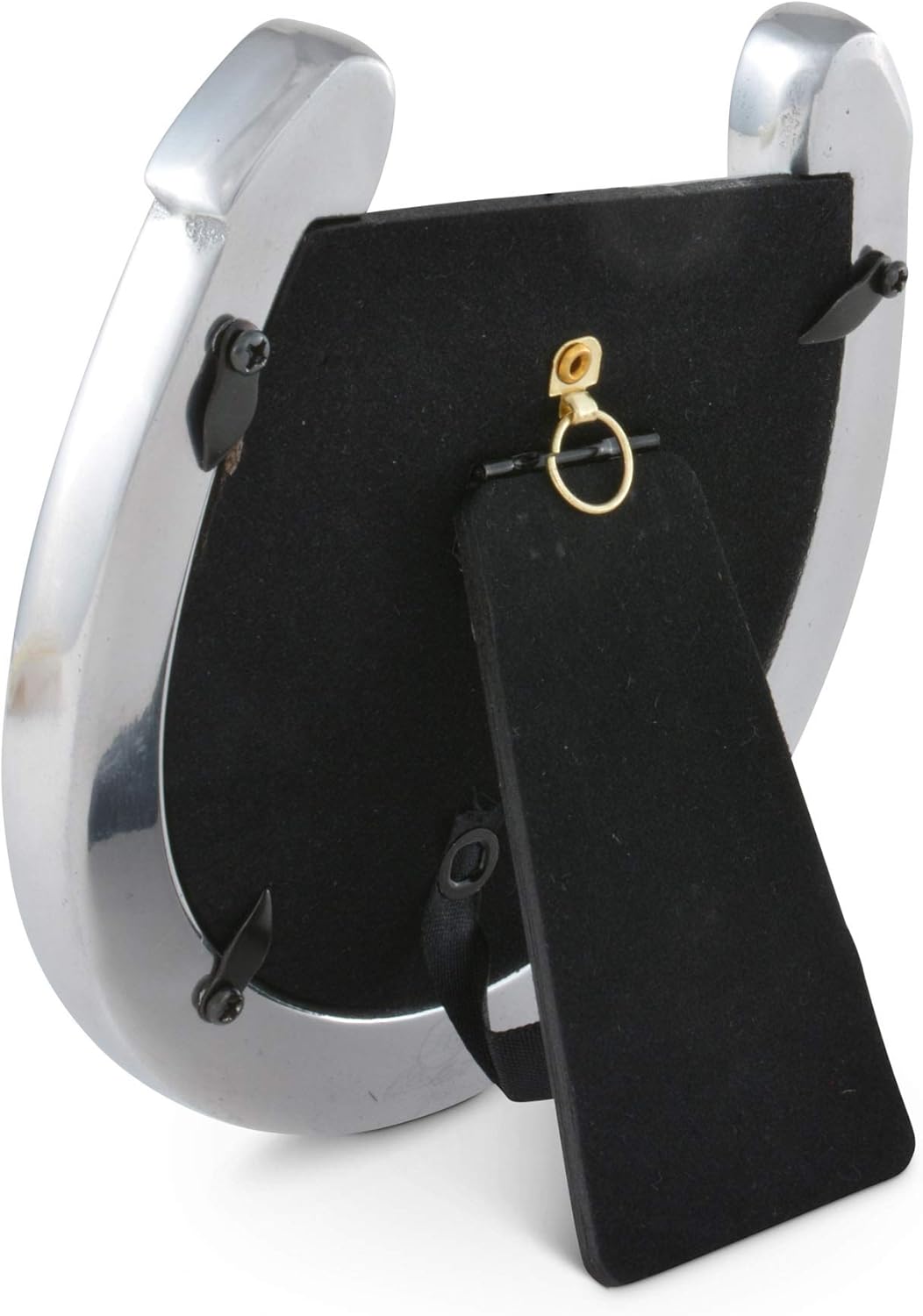 Arthur Court Designs Aluminum Horseshoe Good Luck Photo Frame Equestrian Picture Frame Holds 4x6 picture - Image 4