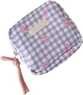 Bolsa de cosméticos con patrón cuadrado moder...