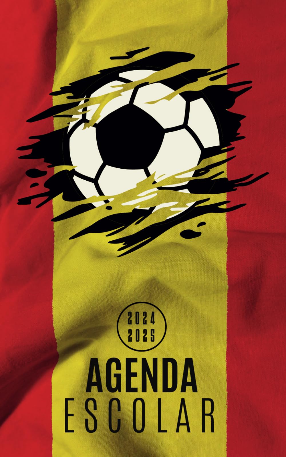 Agenda Escolar 2024-2025: Planificador diario dia por pagina de sep 24 a Jun 25 - Portada Futbol - Material escolar colegio secundaria estudiante y universitarios