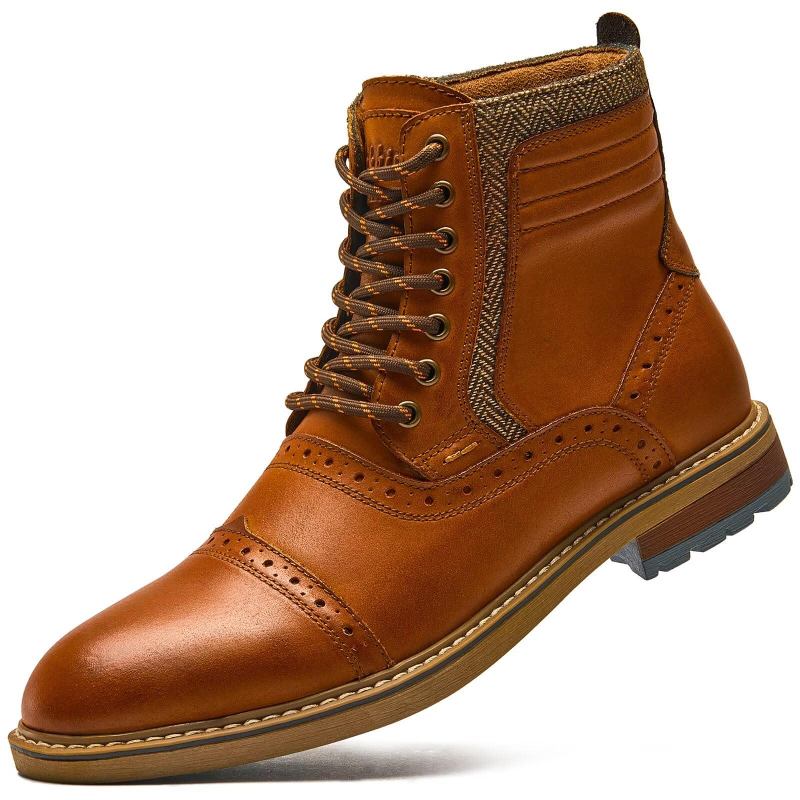 Arkbird Mens Chelsea Boots, Stylish and Comfort Leather Chukka Ankle Boots with Zipper