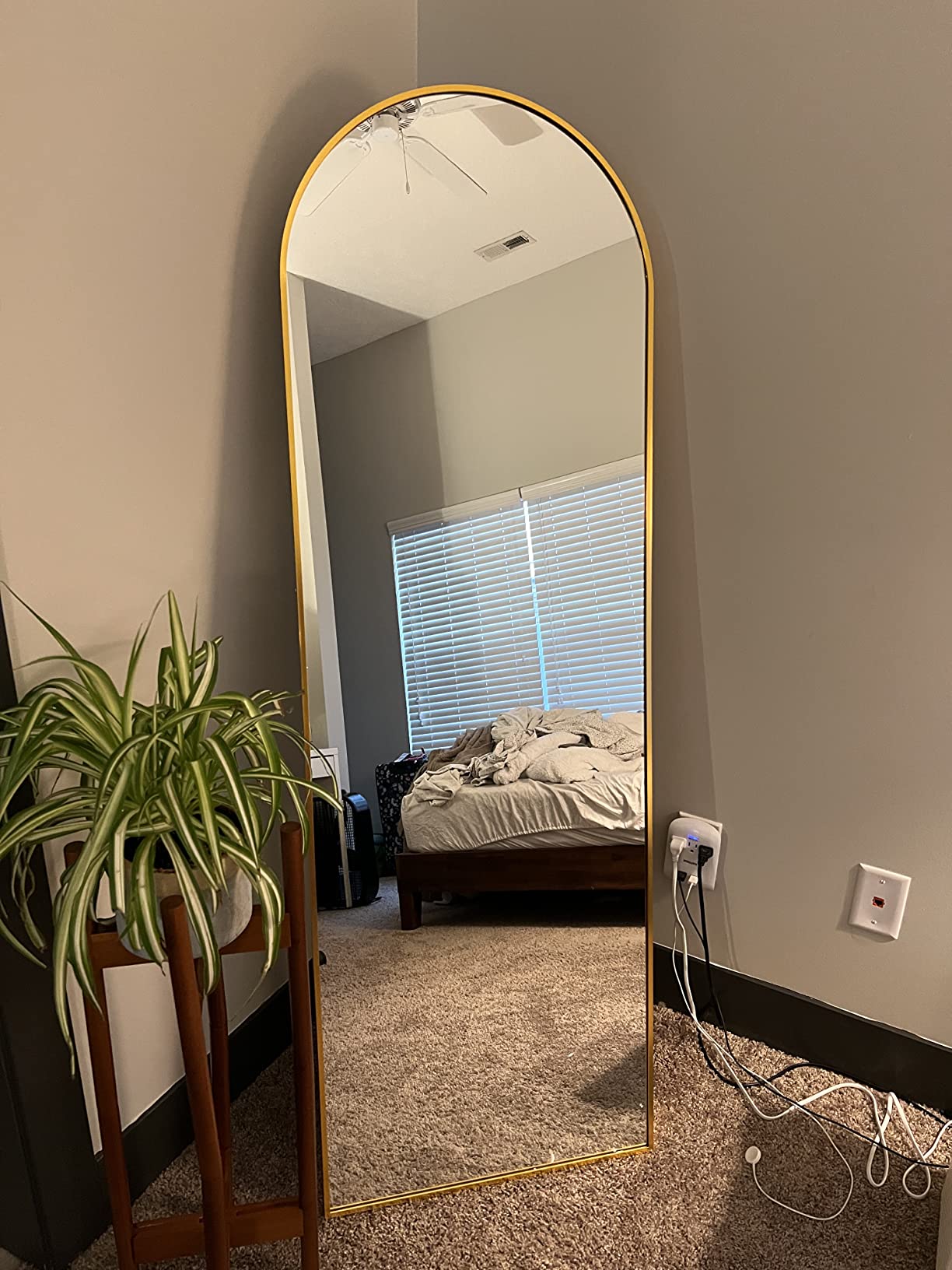 31/mo Finance NeuType Full Length Mirror 65"x22" Large Arched Mirror