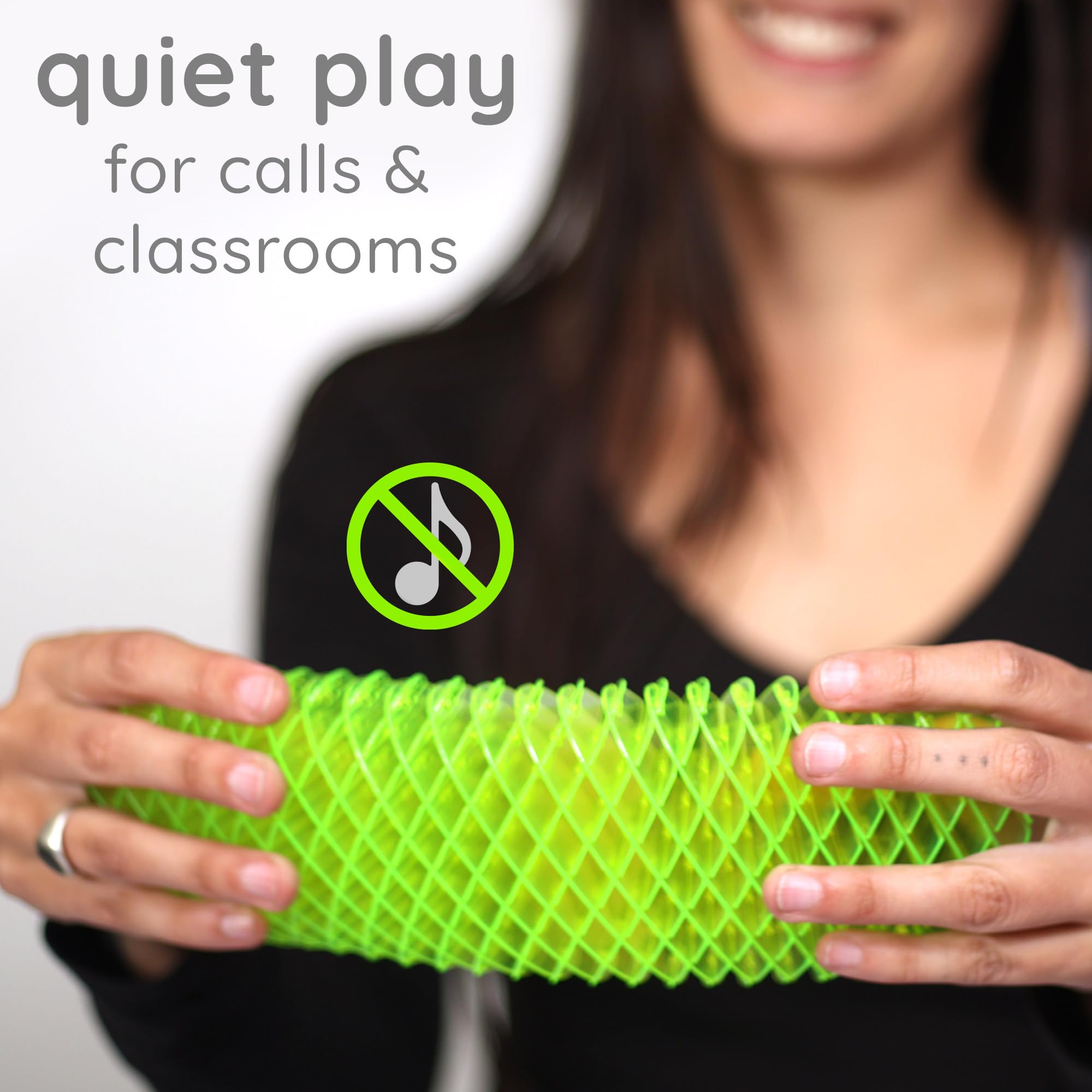 Snapklik.com : Morf Fidget Sensory Spring Green 3D Slug Spring Toy For ...