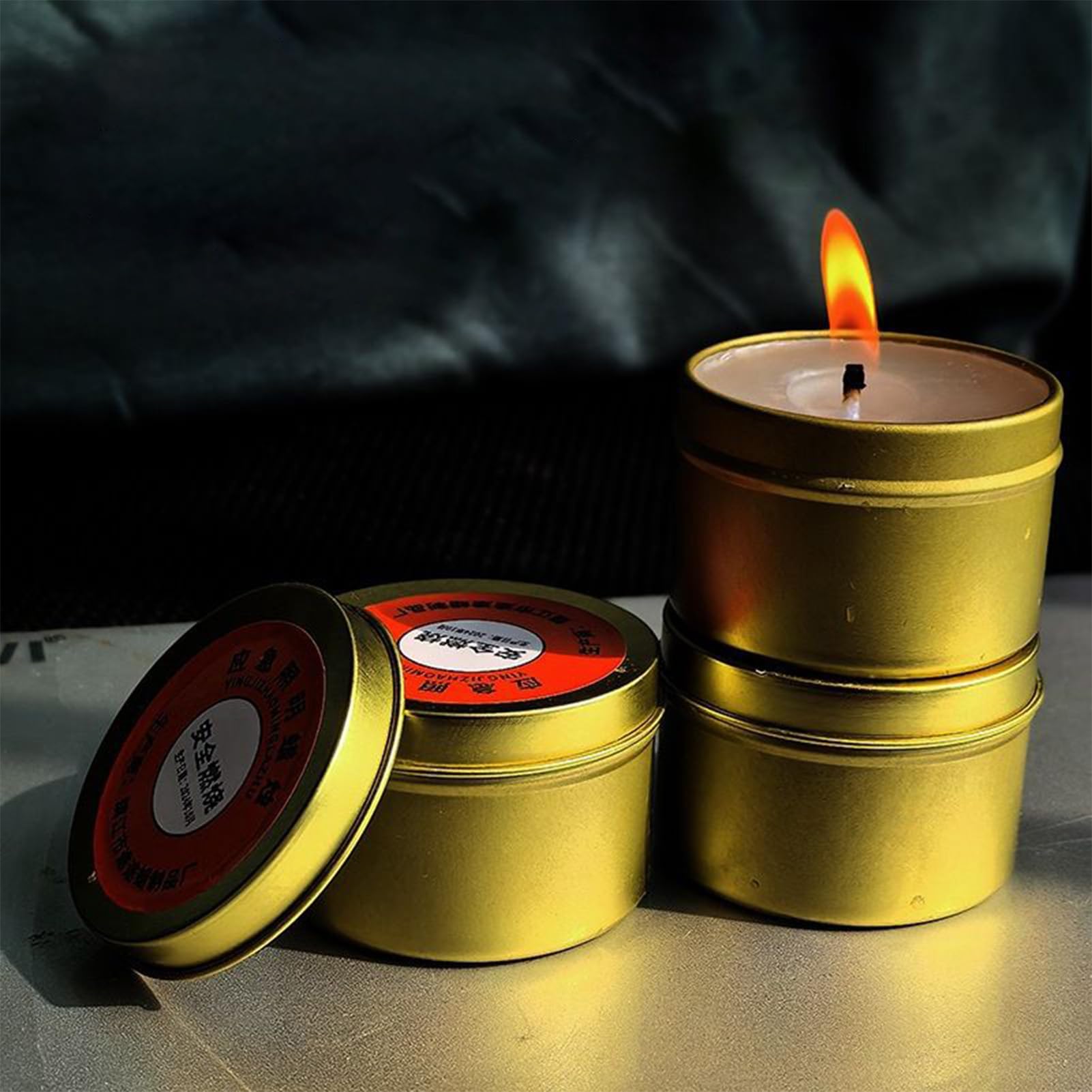 Velas de supervivencia de larga duración para interiores, velas de corte de energía, juego de 10 dispositivos de iluminación sin olor para camping, picnic, suministros de supervivencia salvaje