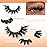 Mink Lashes Cat Eye Lashes Volume Fox Eye False Eyelashes Lashes Natural 6D D-Curly Volume Fake Eyelashes Soft Handmade Lashes that Look Like Extensions Lashes Pack