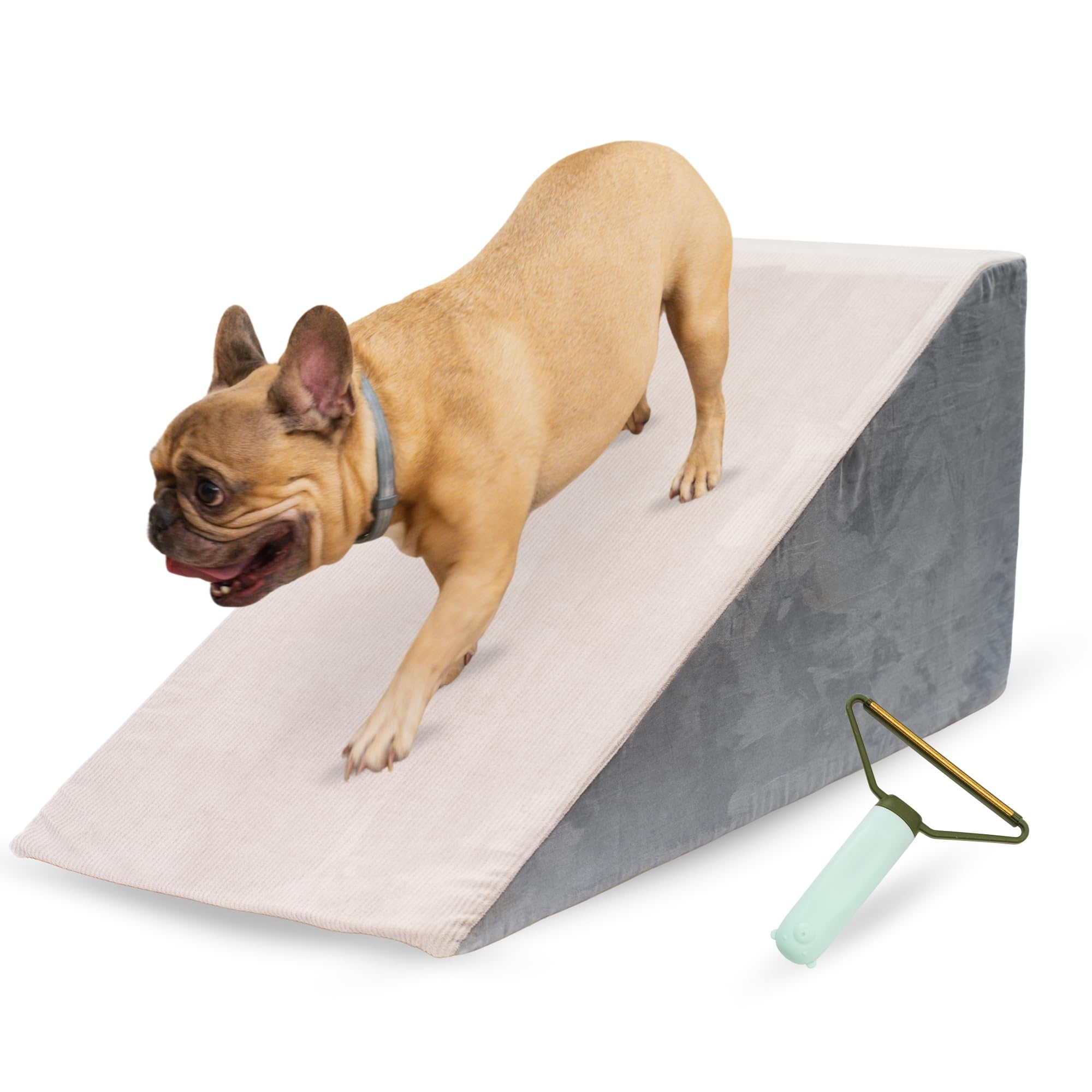 Rampa para Perros Sofá y Cama, Escalera para Perros Pequeños y Grandes, Escalera para Mascotas, Funda Extraíble y Lavable, Base Antideslizante, 40 cm de Alto