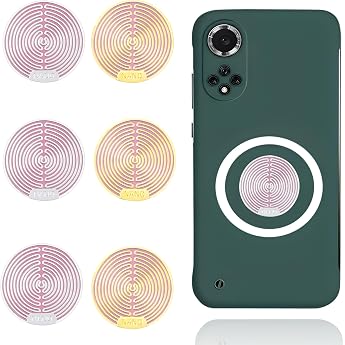 Mumjooyi Radiation Protection Mobile Phone Sticker Pack of 6 EMF Protection Shielding Radiation EMF Blocker Sticker for Phone Laptop Tablet Computer and All Electronic Devices