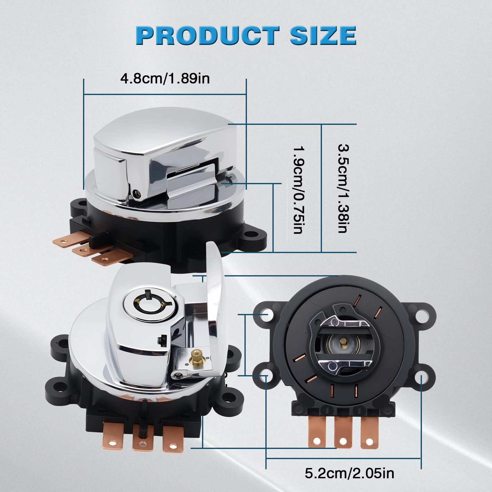 Ignition Switch Lock with 2*Keys Compatible with Harley-Davidson
