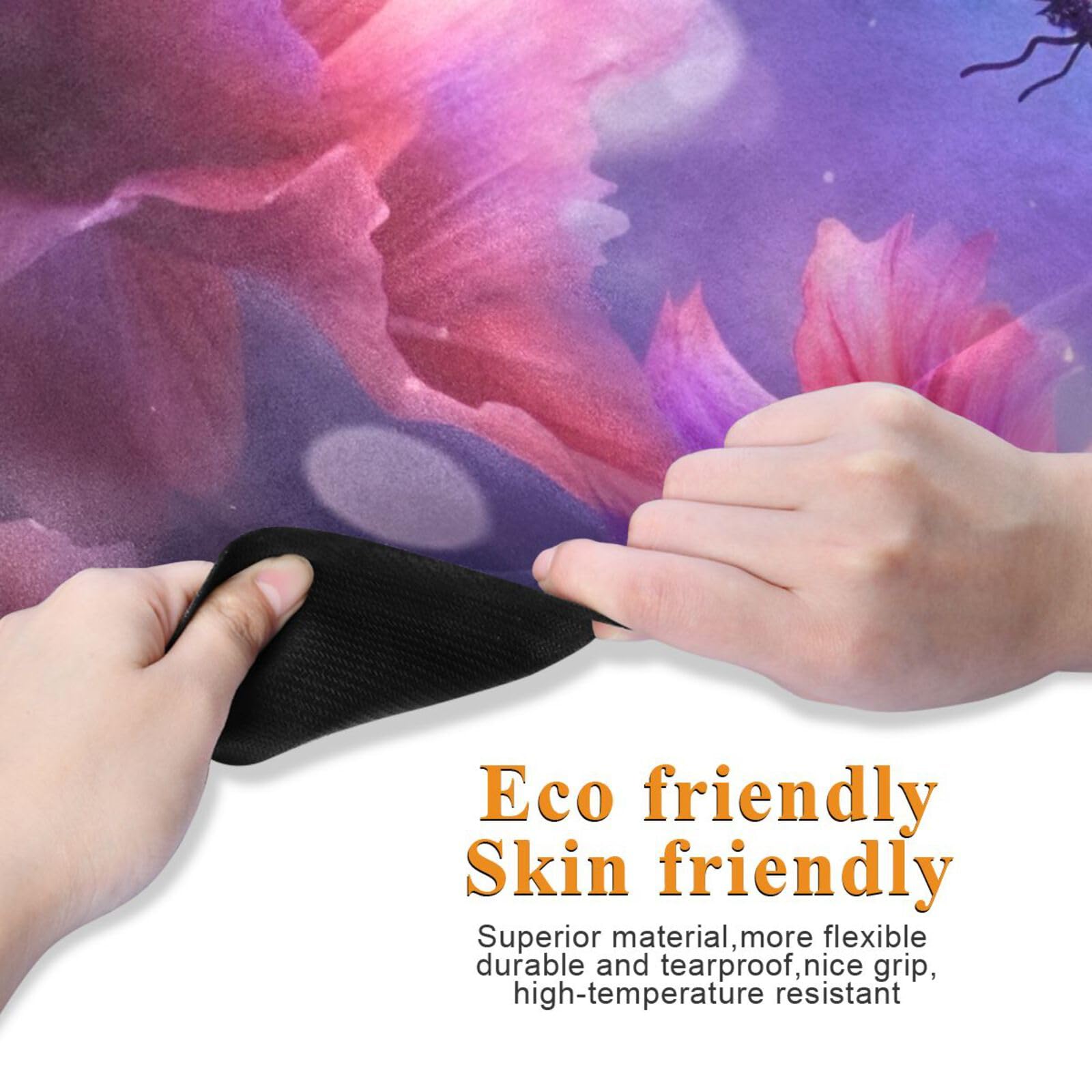SDMKA Purple Butterfly Yoga Mat for Women Men 71
