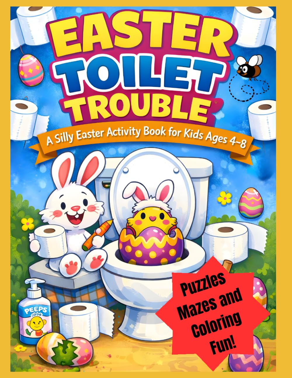 Easter Toilet Trouble: A Silly Easter Activity Book for Kids Ages 4–8