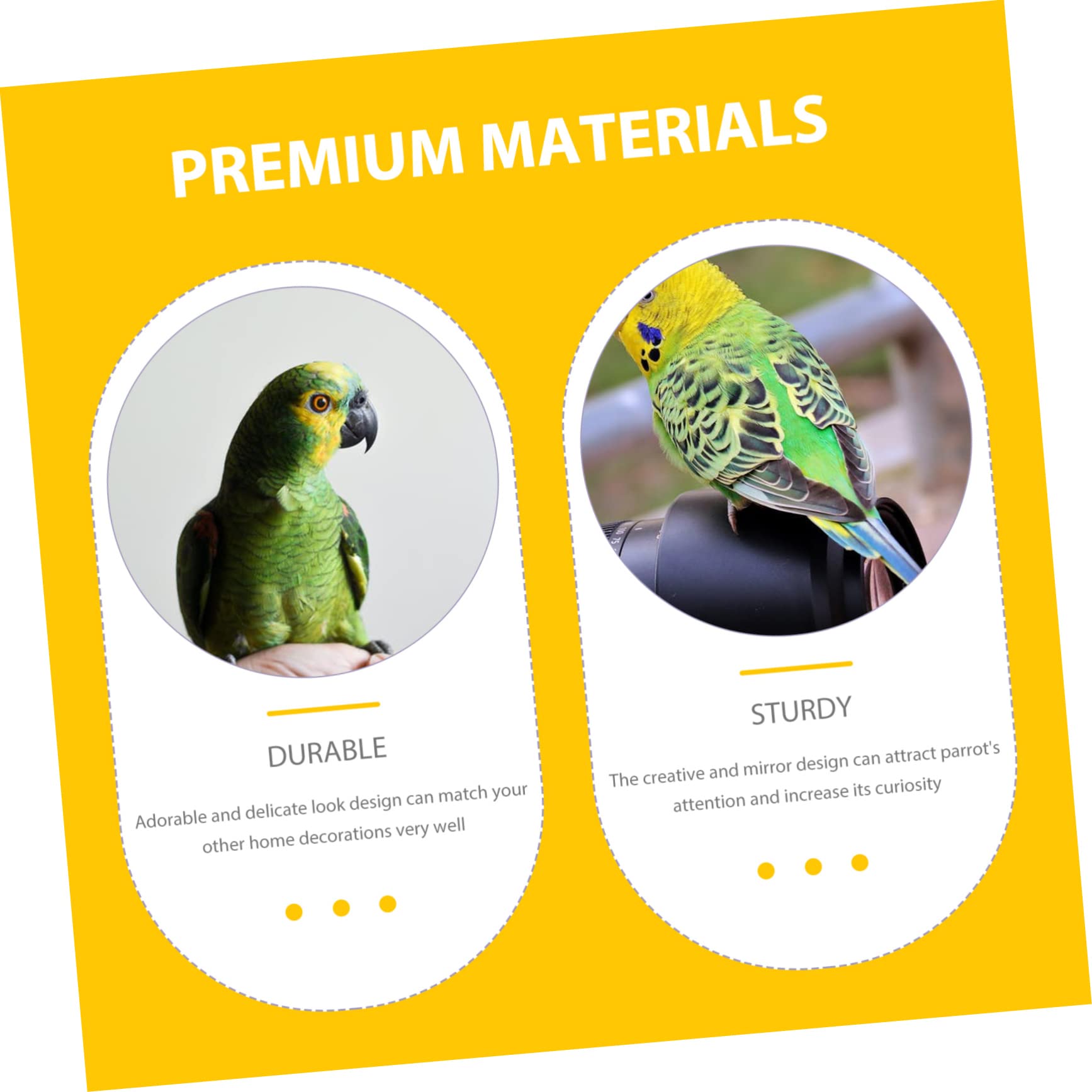 minkissy 5piezas Percha para Aves Juguete Resistente para Accesorio De Entretenimiento Jaulas De Pájaro Chic