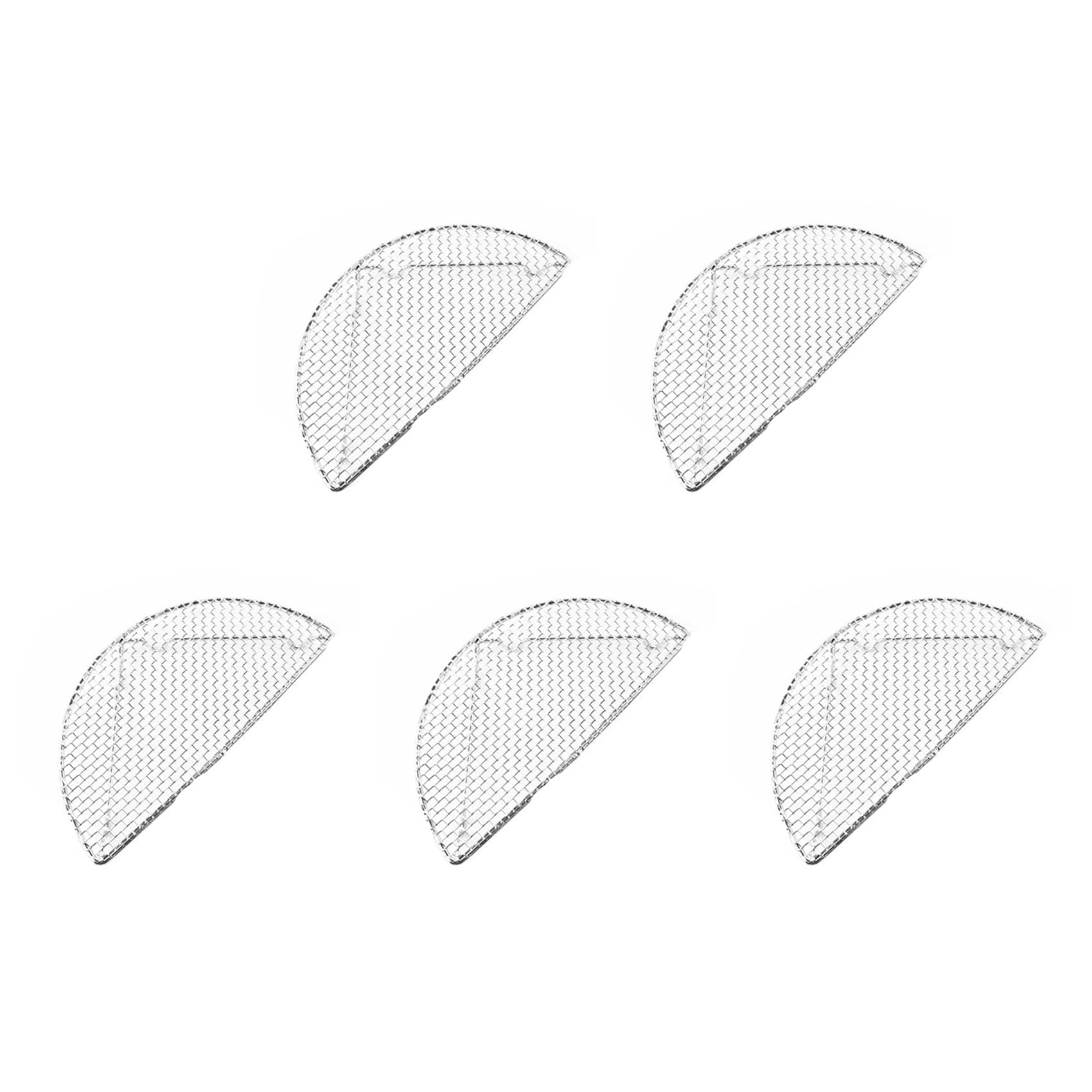 Hndhbfgrt 5X Fried Tempura Net Stainless Steel Grill Hamburger Fried Chicken Grease Net Japanese Cuisine Pork Rack Home A