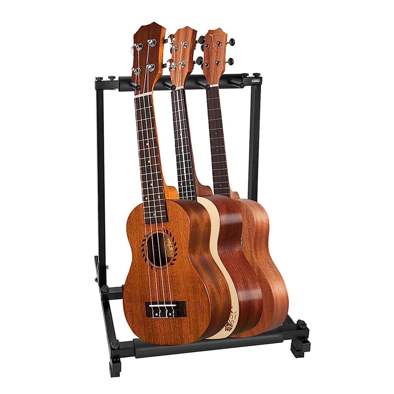 Youyijia 3-Fach Gitarrenständer Faltbar Tragbar Multistand Gitarrenstativ Multi-Gitarrenständer 3 Halterungen Polsterung für Akustikgitarre Westerngitarre E-Gitarren