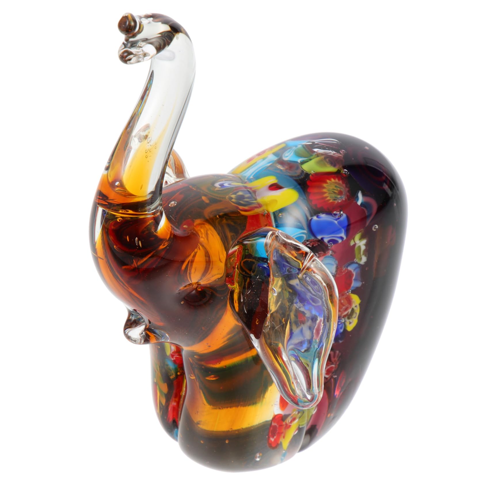 Ornement figurine en verre coloré pour raviver une table basse terne