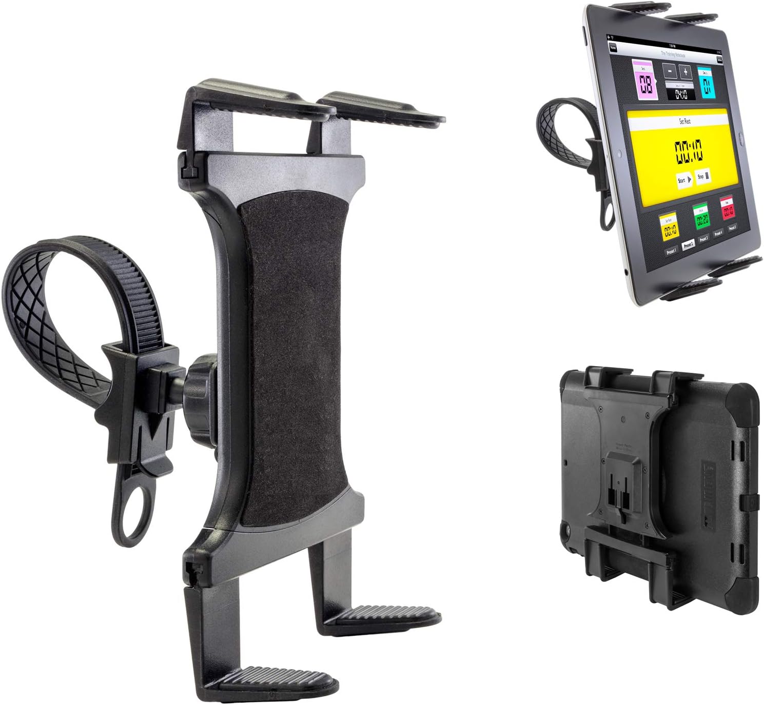 ChargerCity StrapLock Tablet Mount for Bicycle Treadmill Exercise Bike Boat Helm