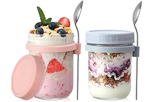 LANDNEOO 2 Pack Overnight Oats Containers with Lids