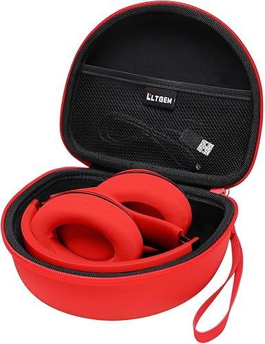 Funda para auriculares compatible con Beats Studio Propara Beats Solo3  Beats Studio3  Beats Solo2 Auriculares Bluetooth en la oreja - Magenta +