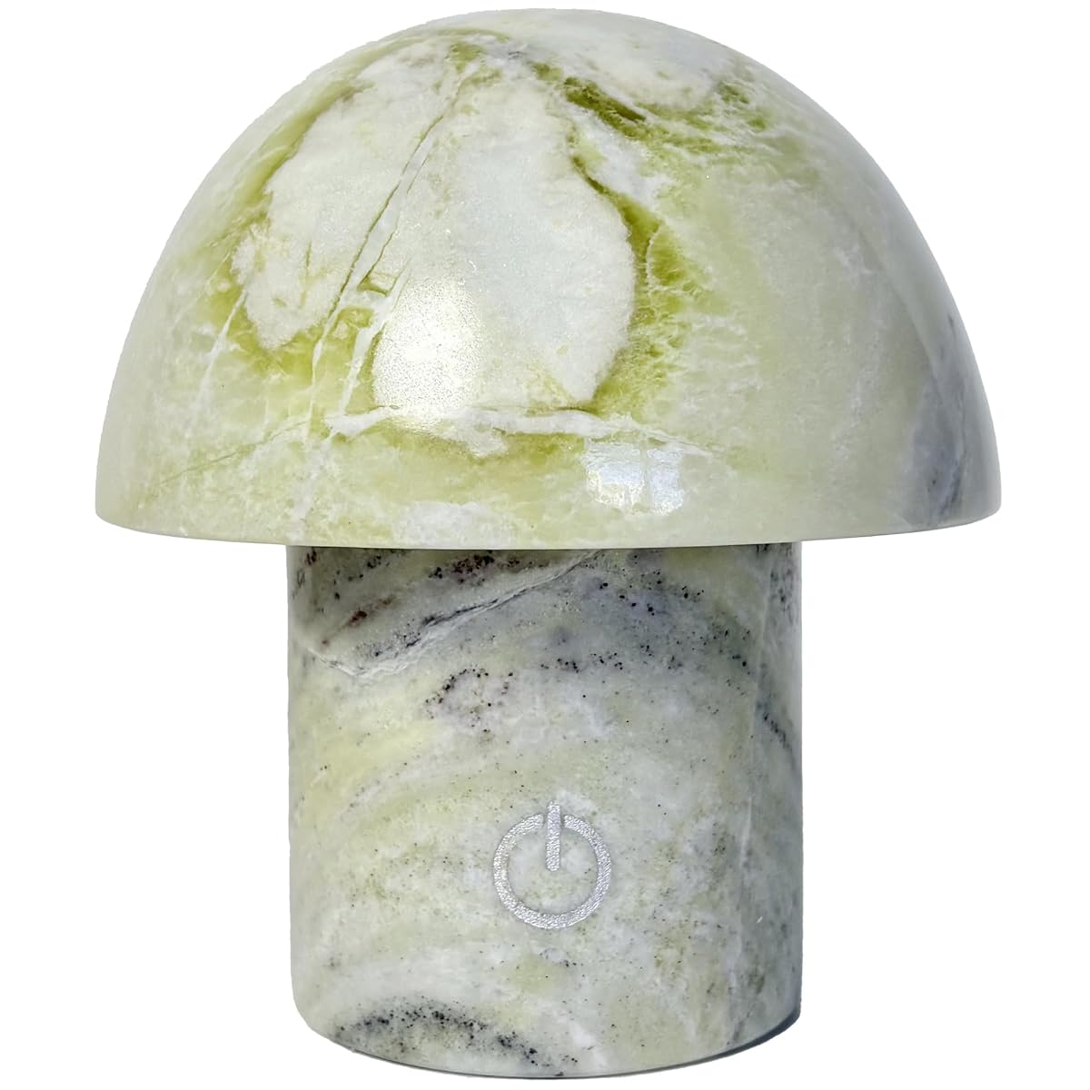 Natural Stone Mushroom Lamp Marble LED Rechargeable Night Light with Touch