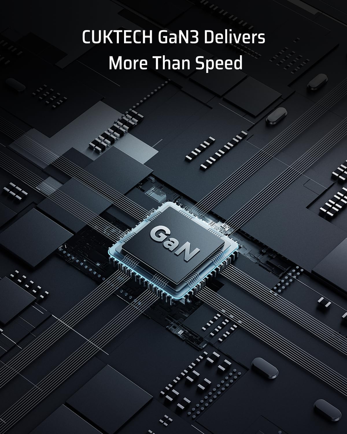 CUKTECH Caricatore USB C 65W, Gan Caricabatterie Rapido Multiplo USB Alimentatore Portatile PD Compatibile con Samsung Galaxy S23Ultra/S22/iPhone 15 pro/Laptop/MacBook Pro/Tablet/Steam Deck