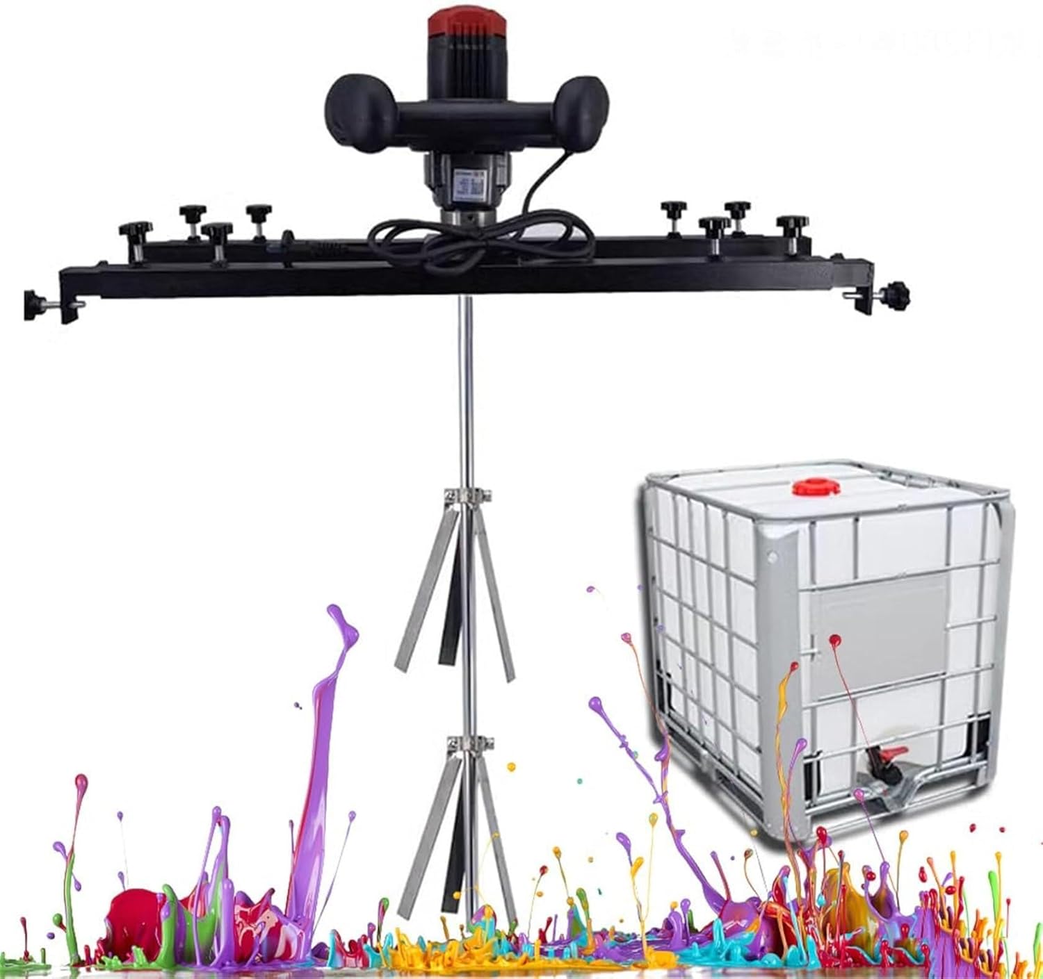 3000W IBC Agitator & Handheld Paint Mixer - Powerful Tank Barrel Mixer for Mortar, Grout, Plaster, Thinset, Fodder Stirring, Ideal for DIY & Professional Use