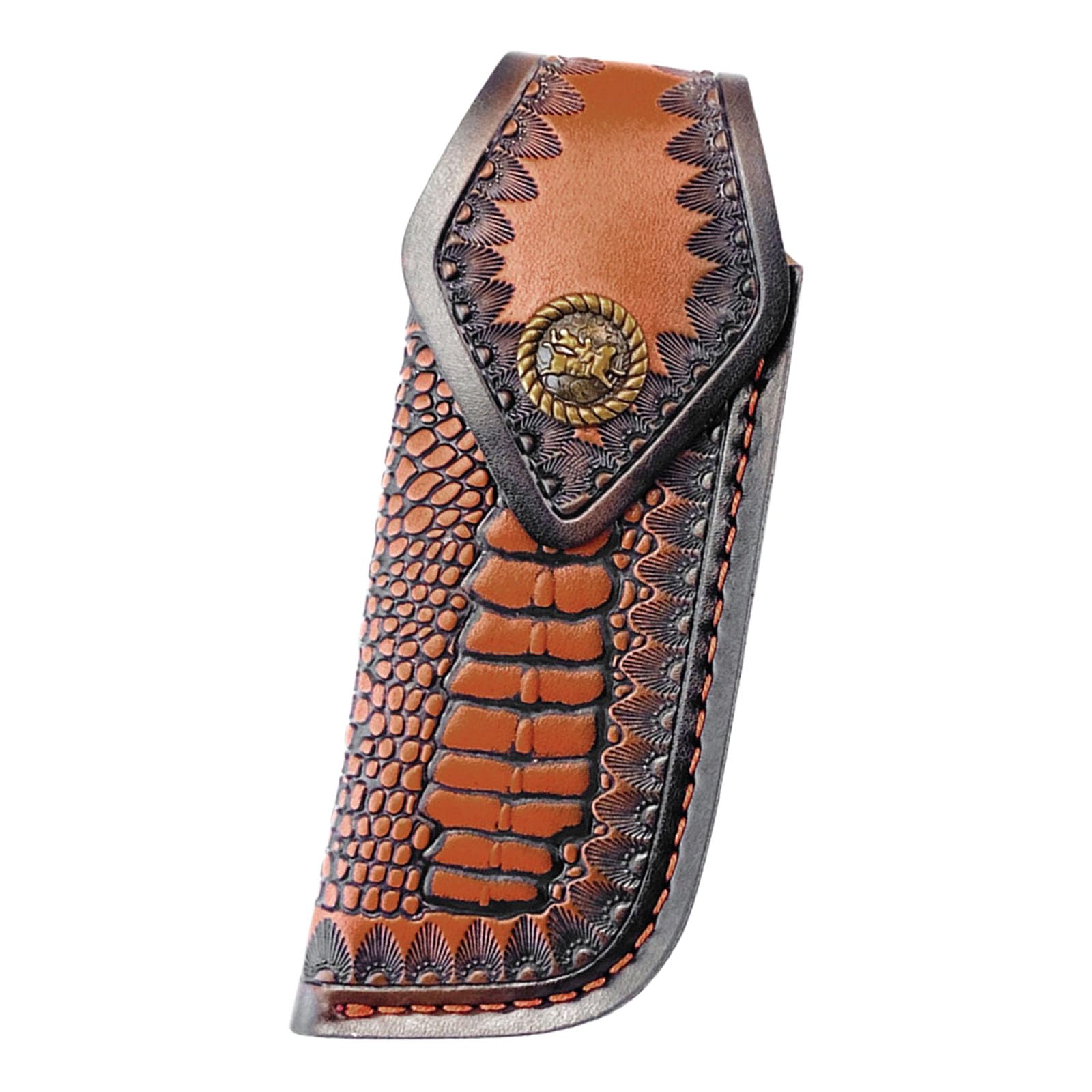 Premium Leather Knives Sheath Holder Pouches for Pocket Carry with Belt Clip Design, Protective Knives Storage Solution Leather Case Cover Holder Case