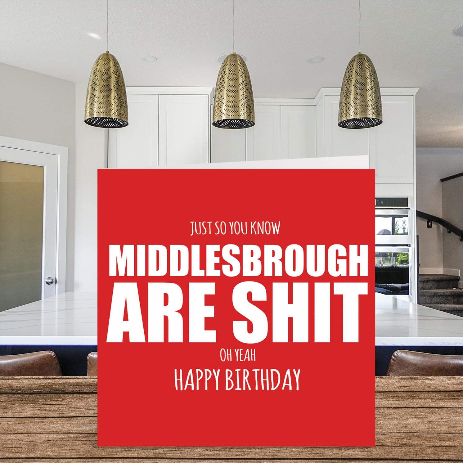 Carte D'Anniversaire Grossière Pour Les Fans De Middlesbrough Are Sh*T