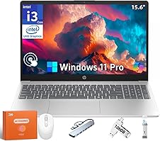 [71% off] HP 2025 Touchscreen Laptop, Intel i3-1315U(Beat i3 1215u, Up to 4.5GHz), 64 GB RAM, 2 TB SSD, 15.6" 250 nits Anti-Glare Display, Intel UHD Graphics, Windows 11 Pro & Copilot-AI Chat w/Accessories