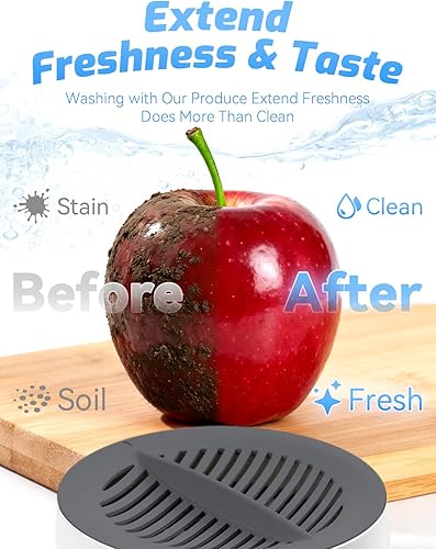 Miniatura 4 de Produce Cleaner, Clean Fruits and Vegetables in Under 3 Minutes, Extend Freshness, Portable Home Produce Food Washer for Deep Cleaning, Works on All