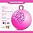 EVERICH TOY Hopper Ball, Pink Butterfly Hopping Toys for Kids, 18 Inch Bouncy Ball with Handle, Indoor Outdoor Inflatable Hoppity Hop Toy for Girls Boys Gift with Free Christmas Accessories