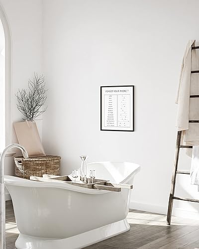 Miniatura 122 de HAUS AND HUES Decoración Divertida de Baño – Arte de Pared de Barba y Mullet, Letrero Humorístico de Baño, Impresión de Pared Divertida para Baño o